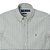 Camisa Ralph Lauren Masculina Oxford Custom Fit Striped Shirt cor Verde - Imagem 2
