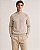 Sueter Ralph Lauren Masculino Fleece Gola Alta Cor Bege - Imagem 3