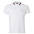 Polo Tommy Hilfiger Masculina Rwb Collar Cor Branca - Imagem 1