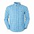 Camisa Tommy Hilfiger Masculina Xadrez Ginghan Azul Celeste - Imagem 1