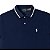 Camisa Polo Ralph Lauren Custom Fit Retilinea Cor Azul Noite - Imagem 2