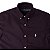 Camisa Ralph Lauren Masculina Oxford Manga Curta Cor Bordo - Imagem 2
