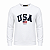 Moletom Ralph Lauren Masculino Bandeira Cor Branco - Imagem 1