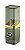 Porta Escova C/Tampa Slim Banheiro Preto Com Dourado Premium Uz - Imagem 1