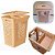 Cesto de Roupas Multiuso 55L + Cesto Interno 6L com Tampa Capuccino Uz Ideal Para Banheiro e Area de Serviços - Imagem 1