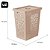 Cesto de Roupas Multiuso 55L + Cesto Interno 6L com Tampa Capuccino Uz Ideal Para Banheiro e Area de Serviços - Imagem 6