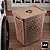 Cesto de Roupas Multiuso 55L + Cesto Interno 6L com Tampa Capuccino Uz Ideal Para Banheiro e Area de Serviços - Imagem 7