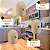 KIT Pia Completo Lixeira 4l + Dispense 500ml + Escorredor - Capuccino UZ - Imagem 3