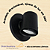 Arandela Direcionável Spot - Aréa Externa 12cm - Preto - Imagem 5