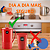 Jarra de Suco e Agua Com Tampa 1,8L Com 4 Copos 300ML Plástico Premium Uz - Vermelho - Imagem 9