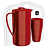 Jarra de Suco e Agua Com Tampa 1,8L Com 4 Copos 300ML Plástico Premium Uz - Vermelho - Imagem 2