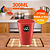 Jarra de Suco e Agua Com Tampa 1,8L Com 4 Copos 300ML Plástico Premium Uz - Vermelho - Imagem 5