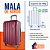 Mala Viagem Bordo 4 Rodas 360 Abs + Frasqueira Trip - Vinho - Imagem 2