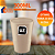 Jarra De Suco E Agua Premium 1,5L com 4 Copos 300ml Plástico Capuccino - UZ - Imagem 3