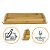 Bandeja Com Alca Linha Istambul 34x12cm em Bambu Para Banheiro ou Servir - Imagem 1