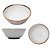 Bowl De Cerâmica Para Sopas / Caldo Linear Cinza 16cm X 7cm Lyor - Imagem 1