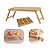 Bandeja e Mesa de Café da Manhã ou Suporte De Notebook em Bambu 50x30cm Elegante Luxo - Imagem 1