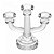 Castiçal Candelabro em Vidro Sodo-Calcico Para 3 Velas 15cm Wolff Ideal Para Aparador, Moveis Igrejas - Imagem 10