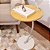 Mesa de Canto E Apoio Sofá E Cama Decorativa 60cm Redonda Luxo Bege Estilo Industrial - Imagem 3