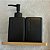 Kit de Banheiro 3 Peças em Ceramica 250ml Clean Luxo Ideal Para Lavabo e Banheiro Preto - Imagem 6