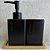 Kit de Banheiro 3 Peças em Ceramica 250ml Clean Luxo Ideal Para Lavabo e Banheiro Preto - Imagem 8