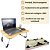 Mesa Portatil e Suporte de Notebook 60x40x27 Ideal Para Cama e Sofá Cor Bege - Imagem 6