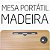 Mesa Portatil e Suporte de Notebook 60x40x27 Ideal Para Cama e Sofá Cor Bege - Imagem 2