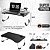 Mesa Portatil Suporte de Notebook 60x40x27 Home Office Ideal para Cama e Sofá Preto - Imagem 6