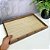 Bandeja de Madeira com Sisal e Vidro 45x30 Ideal para Aparador e Movel Mesa Posta de Luxo - Imagem 3