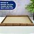 Bandeja de Madeira com Sisal e Vidro 38x24cm Ideal para Moveis, Aparado e Café Wolff Luxo - Imagem 2