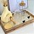 Bandeja de Madeira com Sisal e Vidro 38x24cm Ideal para Moveis, Aparado e Café Wolff Luxo - Imagem 6