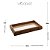 Bandeja de Madeira com Sisal e Vidro 30x17cm Decoração Ideal para Café ou Banheiro Wolff - Imagem 6