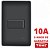 Interruptor Simples Preto Completo 10A com Placa 4x2 Linha Hanitat Black - Imagem 4