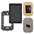 Placa Cega 4x2 Com Suporte Completa Linha Habitat Black Preto - Imagem 1