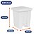 Lixeira 15 Litros com Pedal Ideal para Cozinha e Banheiro Linha Plus Premium Resistente - Imagem 6