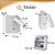 Luminaria Arandela Cabeceira e Leitura Led Interruptor + Usb e Tipo C 8w Branco quente Bivolt - Imagem 9