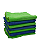 Kit 2 Toalhas de Secagem Tamanho Grande 48X88 400GSM - Verde e Azul - Imagem 4