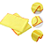 Kit Panos de Microfibra para Limpeza Automotiva 40x60 300GSM Premium Amarelo - Kits Atacado 100un - Imagem 2