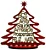 Enfeite Arvore com Palavras Glitter 18cm Natal - Imagem 1