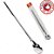 Colher Misturadora Inox Bailarina 30,5cm - Imagem 1
