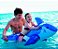 Boia inflável Baleia Azul 140x80cm infantil p/ Piscina Praia - Imagem 3