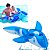 Boia inflável Baleia Azul 140x80cm infantil p/ Piscina Praia - Imagem 1