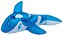 Boia inflável Baleia Azul 140x80cm infantil p/ Piscina Praia - Imagem 2