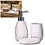 Jogo de Banheiro Metrópole Porcelana branca kit com 3 peças - Decoração - Imagem 1
