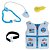 Colete de brinquedo kit medico, medica, construtor, policial - Imagem 12
