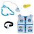Colete de brinquedo kit medico, medica, construtor, policial - Imagem 24
