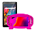 Capa emborrachada Suport infantil Rosa p/ Tablet 7 polegadas - Imagem 1