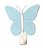 3 Ganchos suporte Adesivo decorativo borboleta azul Multiuso - Imagem 6