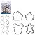 Forminhas p/ Modelar Inox 4pcs molde doces Biscoito Bolinhos - Imagem 6