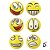 Kit c/ 2 Bolinha Emoji/Emoticon Expressões Macia Anti-Stress - Imagem 10